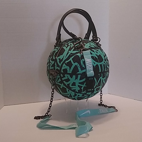 NWT HANDMADE Graffiti And1 Black&Mint Basketball Purse 🏀 - Picture 7 of 16
